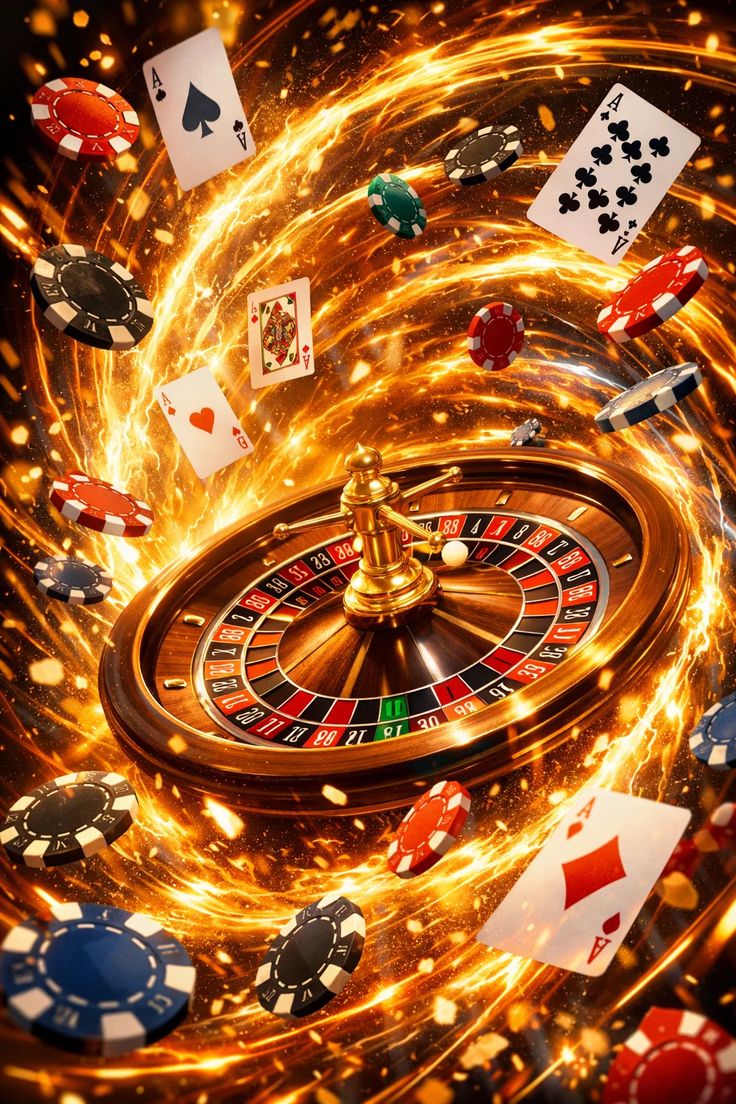Roulette wheel with live dealer spinning the ball